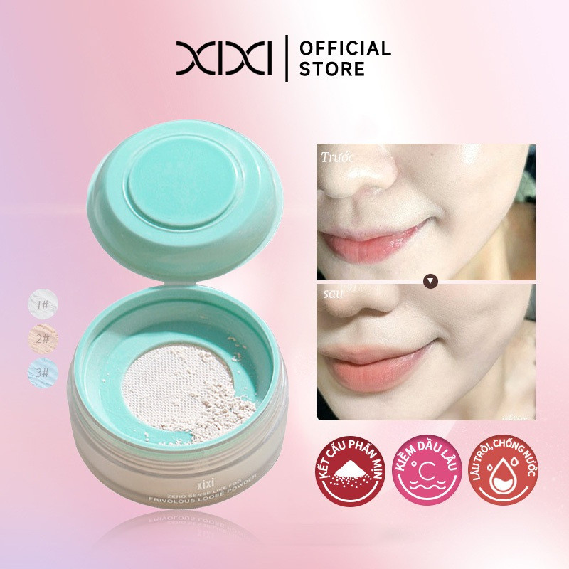 Xixi Matte Liquid Loose Powder Trang điểm lâu trôi Cố định mịn chống mồ hôi Thích hợp cho học sinh D