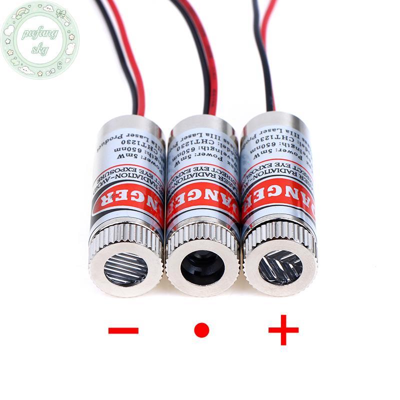 PUSKY 650nm 5mW Red Point / Line / Cross Laser Module Đầu Laser Laser Ống Laser 3v-5v Đầu Laser chấm