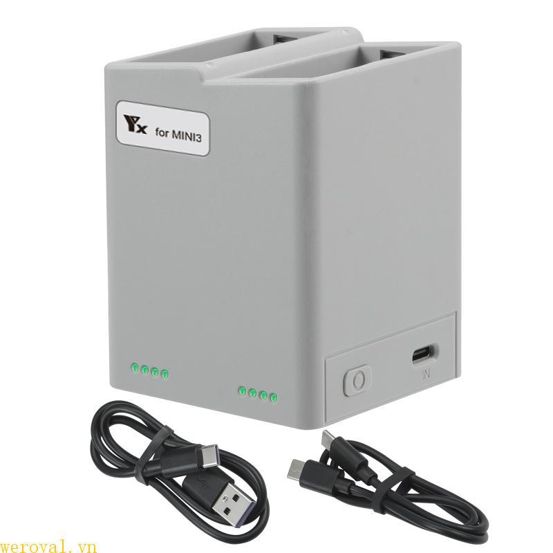 Hub sạc WER cho Mavic Mini 3 Trình quản lý pin hai chiều Sạc nhanh Phụ kiện máy bay không người lái 