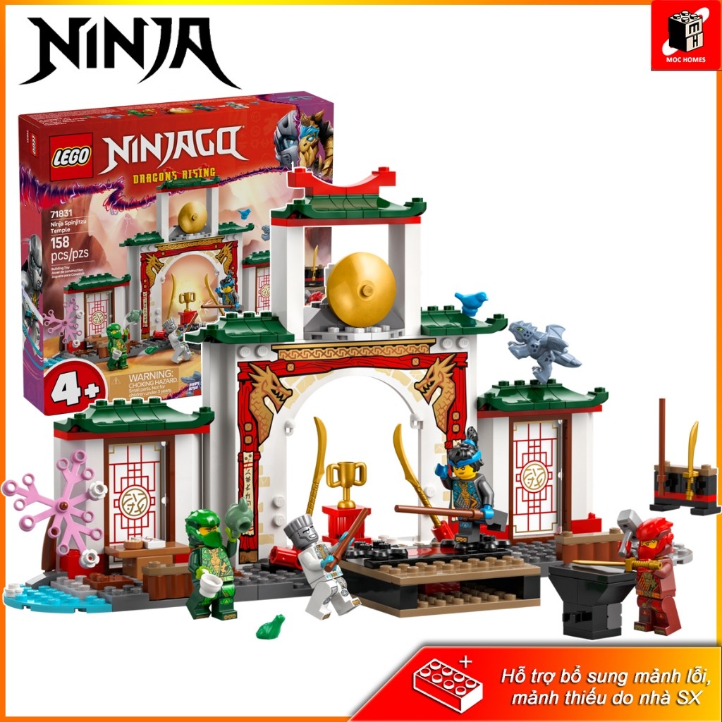 Mô hình đồ chơi Ninjago Dragon's Rising Đền Ninja Spinjitzu 71831