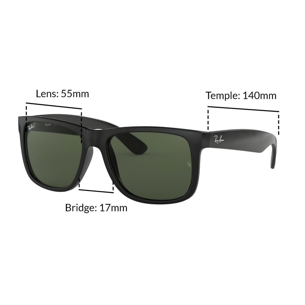 Kính râm Ray-Ban Justin Model RB4165F - Phụ kiện thời trang unisex kích thước 55mm