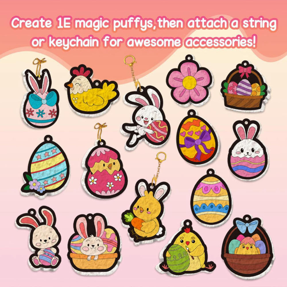 Magic Puffy Paint Marine Animals 3D Drawing Magic Canvas Sponge Foam Texture Painting Kit For Summer