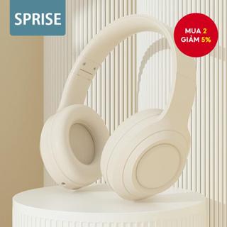 SPRISE DR58 Tai nghe không dây cao cấp Tai nghe đầy màu sắc Khử tiếng ồn Chơi game Âm nhạc có thể gập lại qua tai Tai nghe thể thao Chơi game có Mic