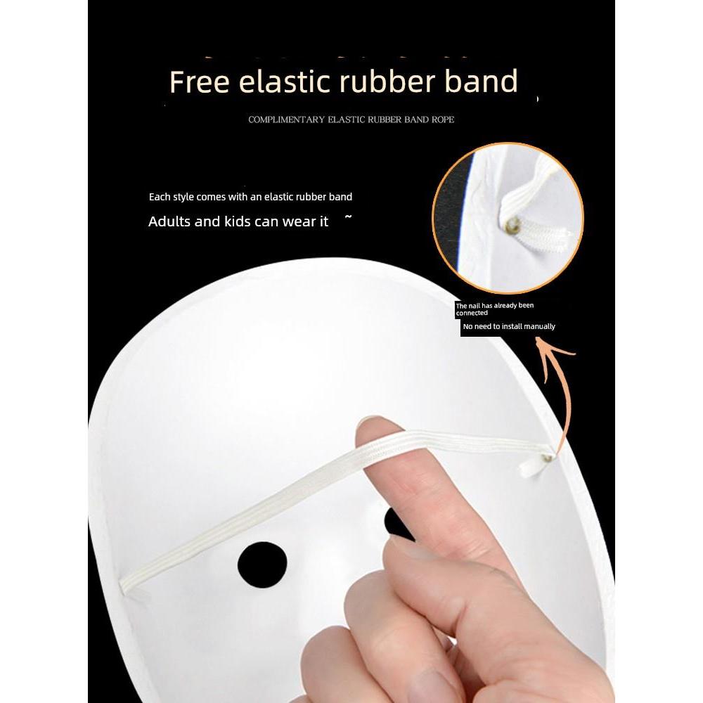 Mặt nạ trống DIY Fox White Vẽ tay Peking Opera Facebook Mẫu giáo Biểu diễn năm mới Trẻ em Handmade