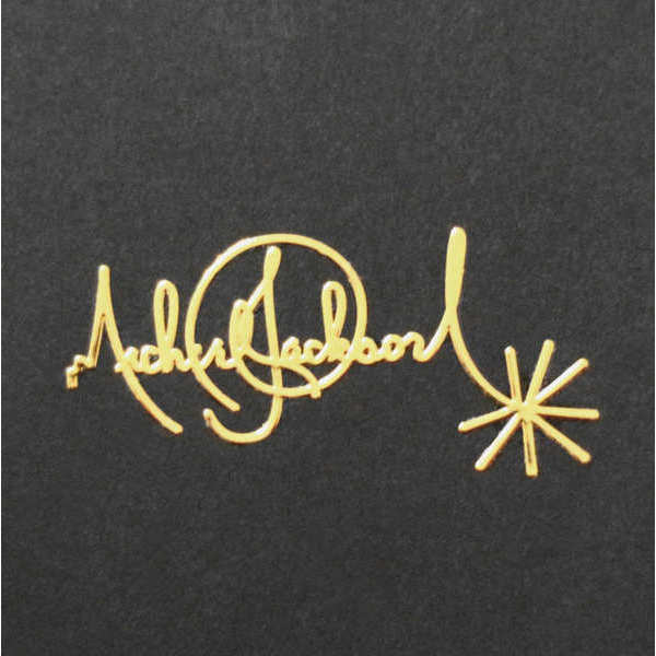 [Phong cách mới] MJ Michael Jackson Michael Jackson Metal Signature Post Star Merchandise Mobile Pho