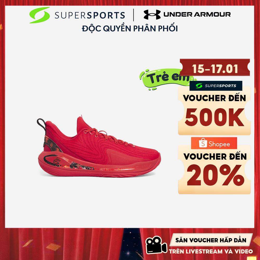 Giày Bóng Rổ Trẻ Em Under Armour Curry 12 Spark (Gs) - Đỏ - 6004934-600