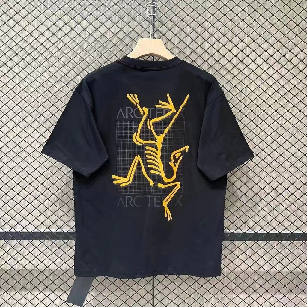 Arcteryx Arcteryx Logo Nhiều Chim Họa Tiết Lưng In Hình Cổ Tròn Tay Ngắn Áo Thun Nam Nữ