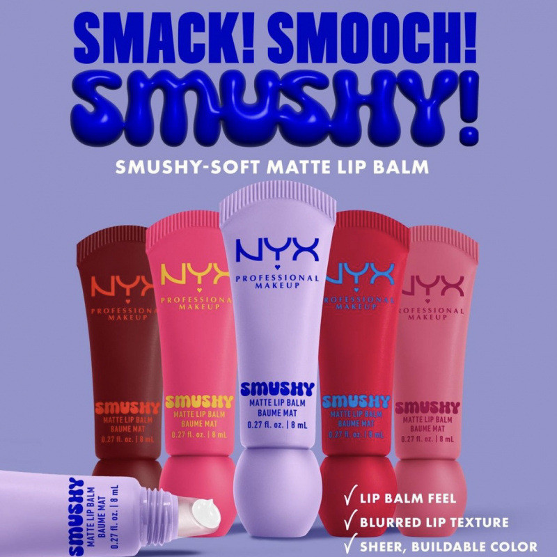 [Mới] Son dưỡng môi mờ N-YX Smushy 8ml nyx nyx smushy nyx smushy son dưỡng môi