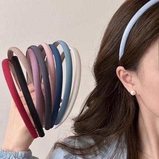 Bờm tóc xốp mỏng đơn giản HINAKY băng đô tóc bản nhỏ đơn giản, thanh lịch(T1-KHO2)