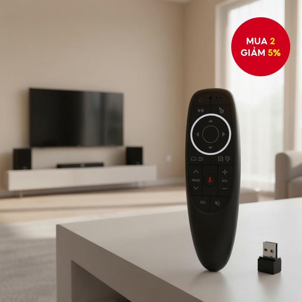 Chuột Bay Điều Khiển Bằng Giọng Nói G10S/G10S Pro, Không Dây 2.4G với Học Lệnh IR cho H96 MAX, X88 P