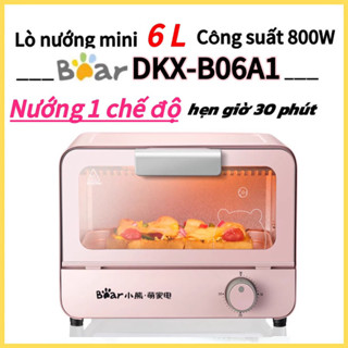 SALE LÒ NƯỚNG ĐIỆN ĐA NĂNG BEAR DKX-B06C1 màu hồng dung tích 6L công suất 800W