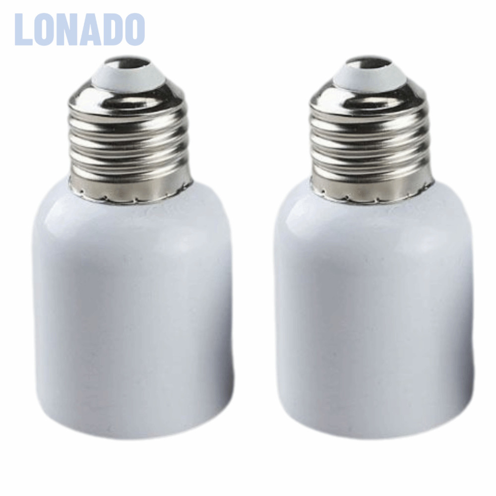 Bộ chuyển đổi LONADO 2 chiếc E27 sang E40, Bộ chuyển đổi ổ cắm đèn 110-240V chịu nhiệt, Bộ chuyển đổ