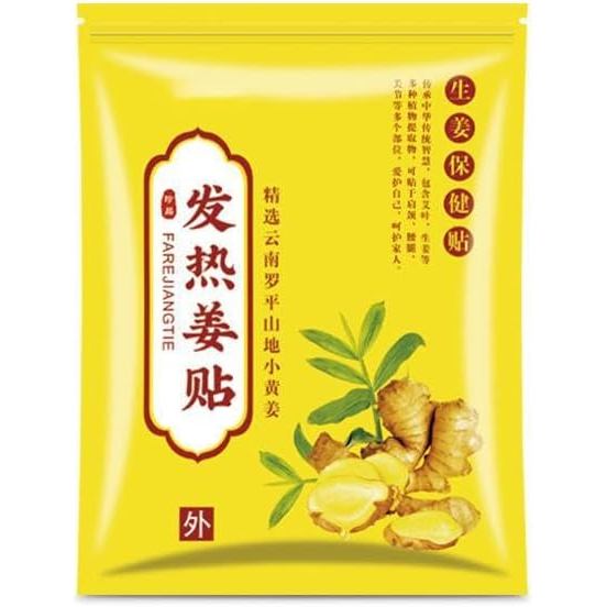 100 Miếng [Thân thiện với da thảo dược · Chăm sóc nhiệt độ] Miếng dán sưởi ấm gừng bằng gỗ ngải cứu 