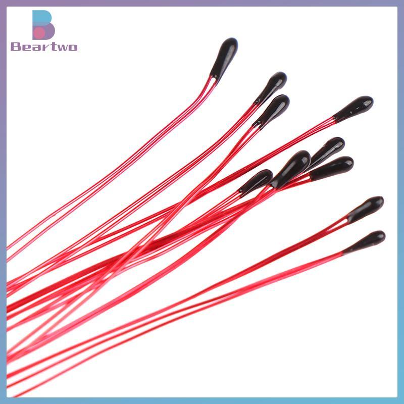 < beartwo > 10 CÁI Điện trở nhiệt điện trở NTC MF52B 10K 100K Dây đeo đầu dò B3470 B3380 B3950 B3435