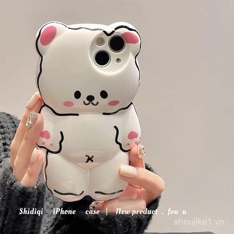 Gấu Nhỏ Dễ Thương Và Đáng Yêu Cho iphone 15 11 13 12 14 16 16PROMAX 15PROMAX 12PROMAX 11PROMAX 14PRO