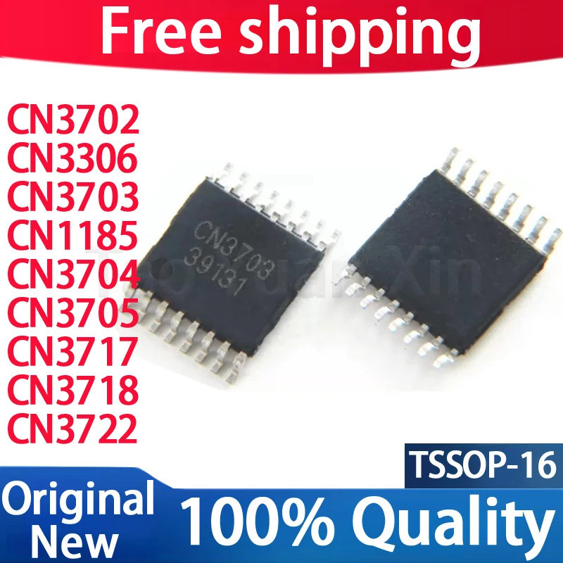 5 CÁI CN3702 CN3703 CN3704 CN3705 CN3717 CN3718 CN3722 CN1185 CN3306 TSSOP-16 Chipset