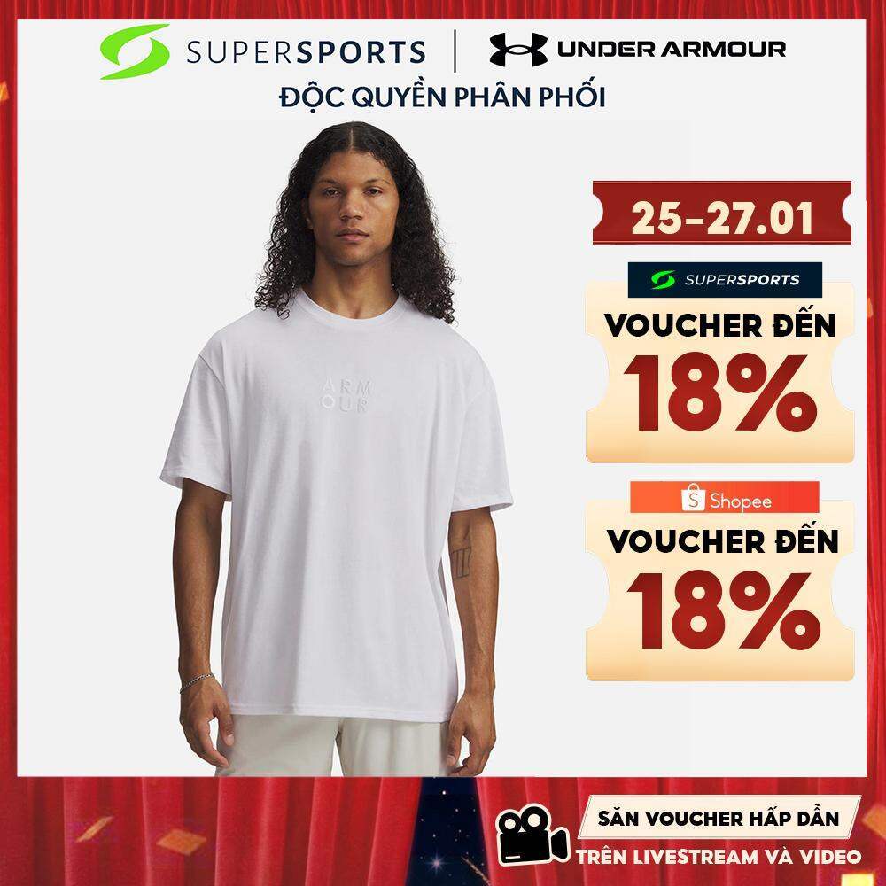 Áo Thun Tay Ngắn Nam Under Armour Armour Wordmark Heavyweight - 6005614-100