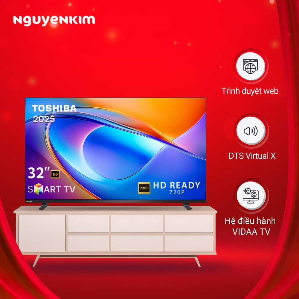 [Mới 2025] Smart Tivi Toshiba HD 32 inch 32V35RP