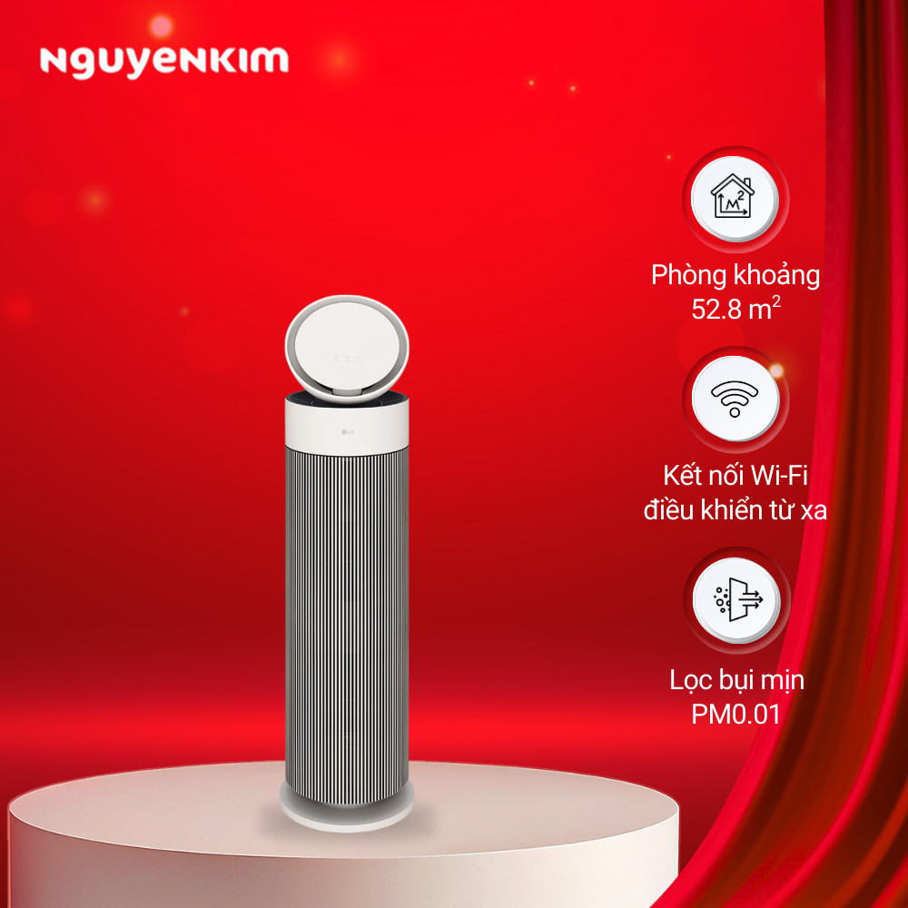 Máy lọc không khí LG PuriCare Aero Booster AS55GGSY0 Màu Be