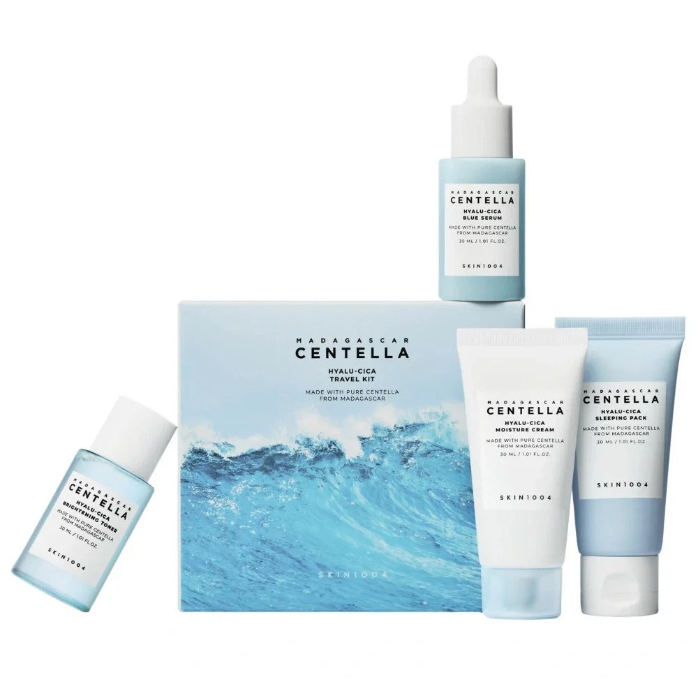 SKIN1004 Madagascar Centella Mini Skincare Set, Pore Refining & Soothing Travel Kit