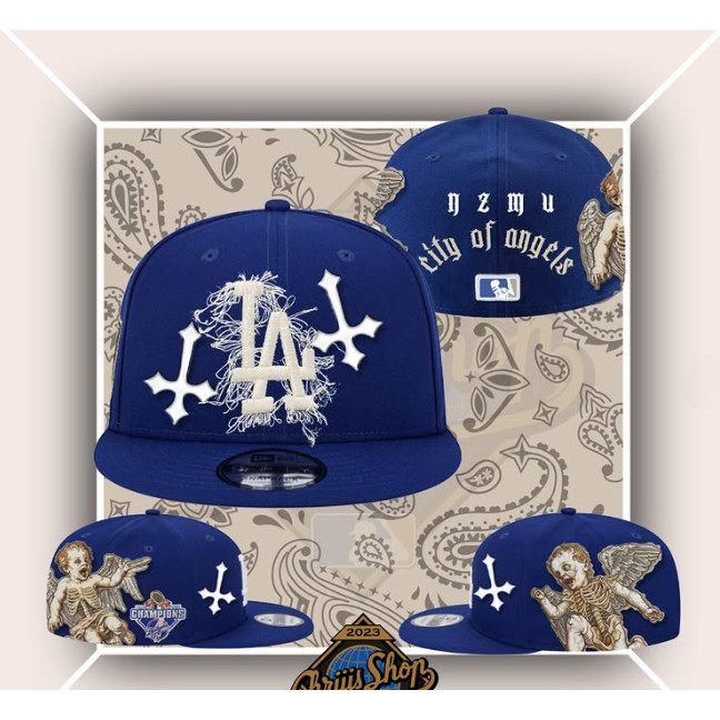 Mũ lưỡi trai Los Angeles Dodgers City Of Angels 59FIFTY Outdoor Hip-Hop Sun Visor Baseball Cap