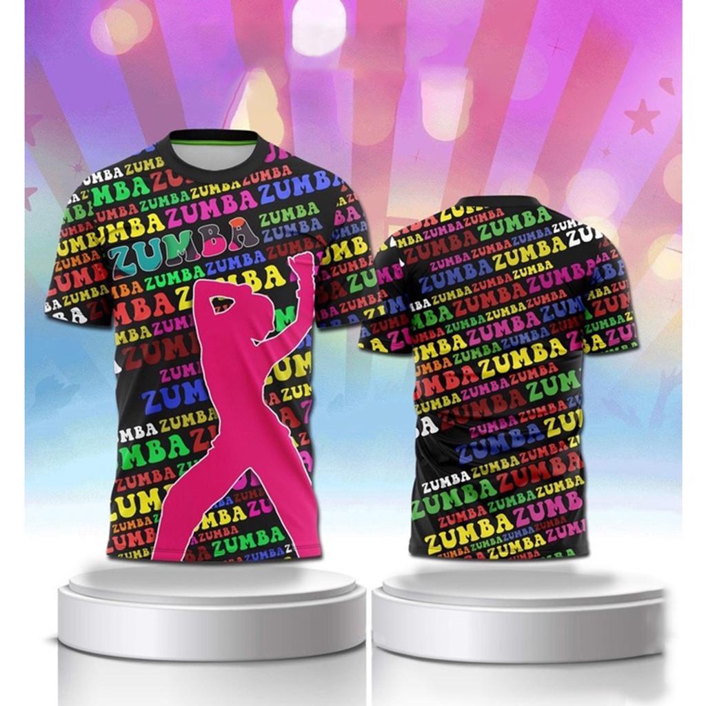 Áo thun Zumba Dance mới dành cho nữ Fitness Sport Tay ngắn Zumba mặc áo thoáng khí
