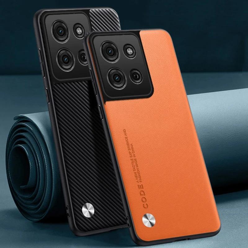 Ốp Da PU Sang Trọng Cho Motorola Moto G75 Ốp Lưng Silicon Mờ Chống Sốc Bảo Vệ Toàn Diện Ốp lưng Moto