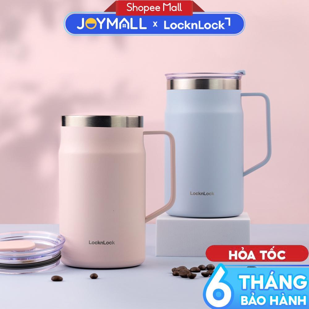 Ly Giữ Nhiệt LocknLock Metro Table Mug LHC4282 600ml, Hàng Chính Hãng, Quai Cầm Tiện Lợi - JoyMall