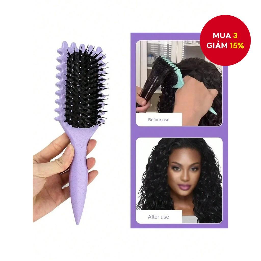 Nâng cấp mới Bàn chải xác định uốn cong, Bàn chải tóc xoăn có lông và đặc biệt D Esign