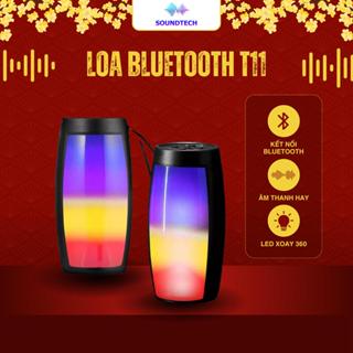 Loa Bluetooth T11 Có Đèn Led Âm Thanh Sống Động Bluetooth 5.1 LED Xoay 360 Kết Nối Nhiều Cổng 1 Năm Bảo Hành