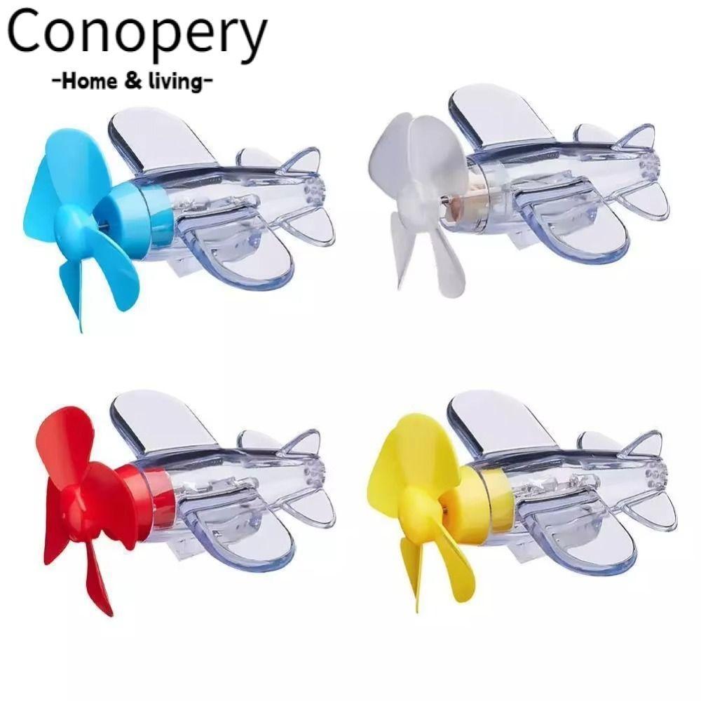 CONOPERY Đèn LED Máy Bay, Đèn LED Máy Bay Phát Điện Gió Nhựa, Đỏ Xanh Vàng Trong Suốt Máy Bay Trang 