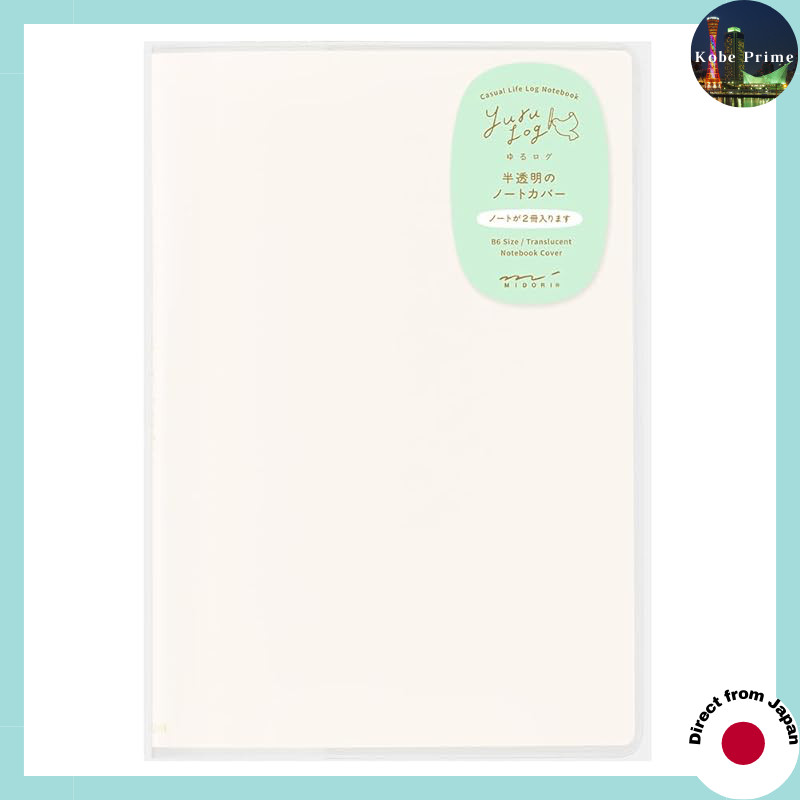Midori Yuru Log B6 Notebook Cover - Various Materials and Colors