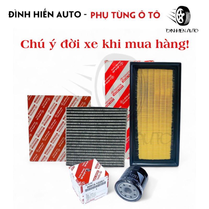 Xe Rush (đời 2018-2022), Avanza (2016-2021): Lọc gió động cơ, lọc điều hoà & lọc nhớt (050/7010/E1)