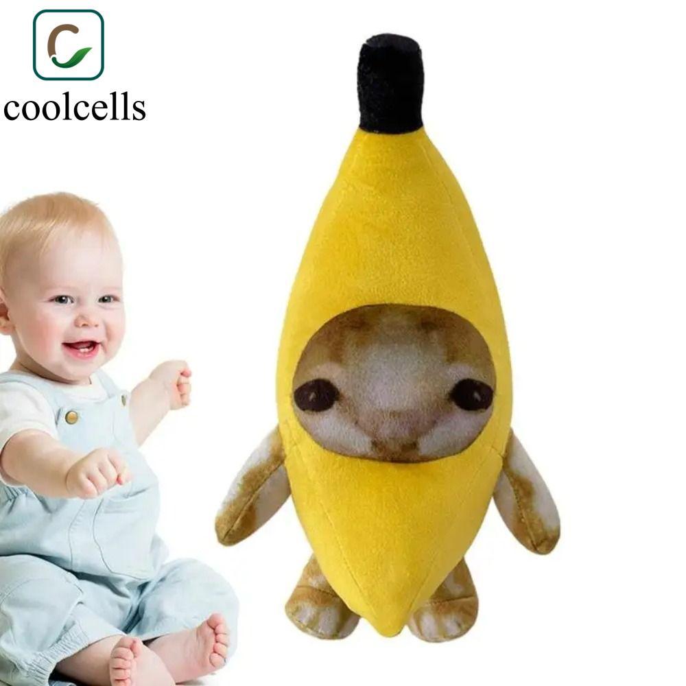 coolcells COOLCELLS Happy Cat Đồ chơi nhồi bông, Búp bê nhồi bông Happy Cat Banana Cat Đồ chơi sang 