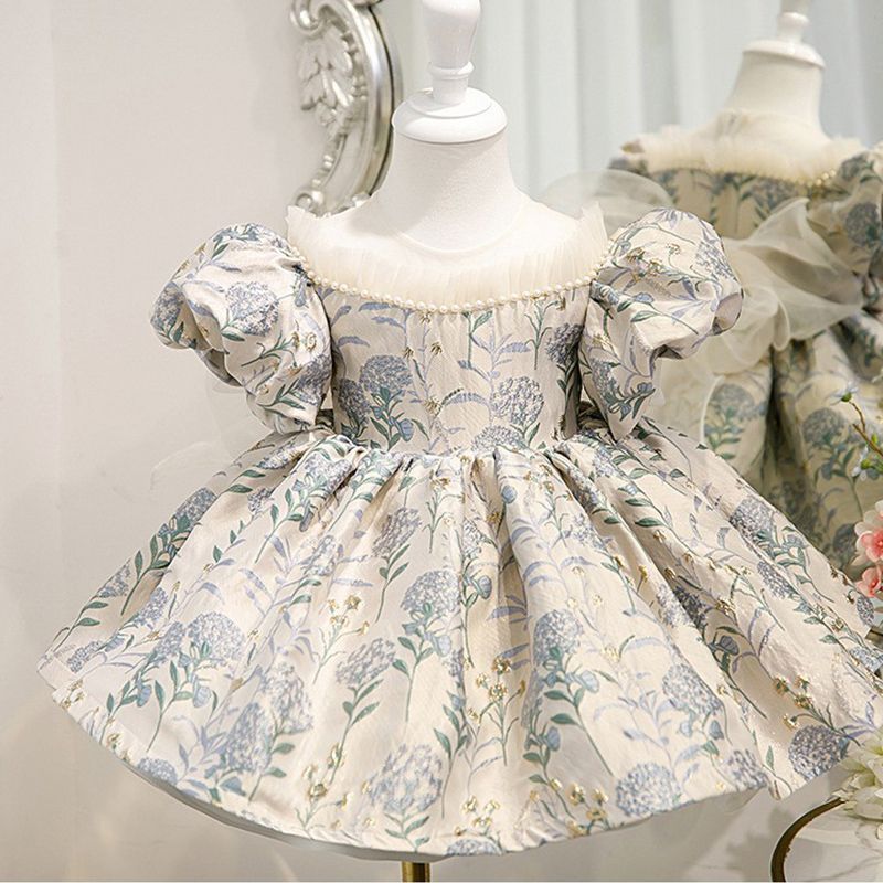 Đầm Lolita Bé Một Tuổi Váy Pettiskirt Nữ Mùa Hè Phong Cách Trẻ Em Đầm Cho Bé