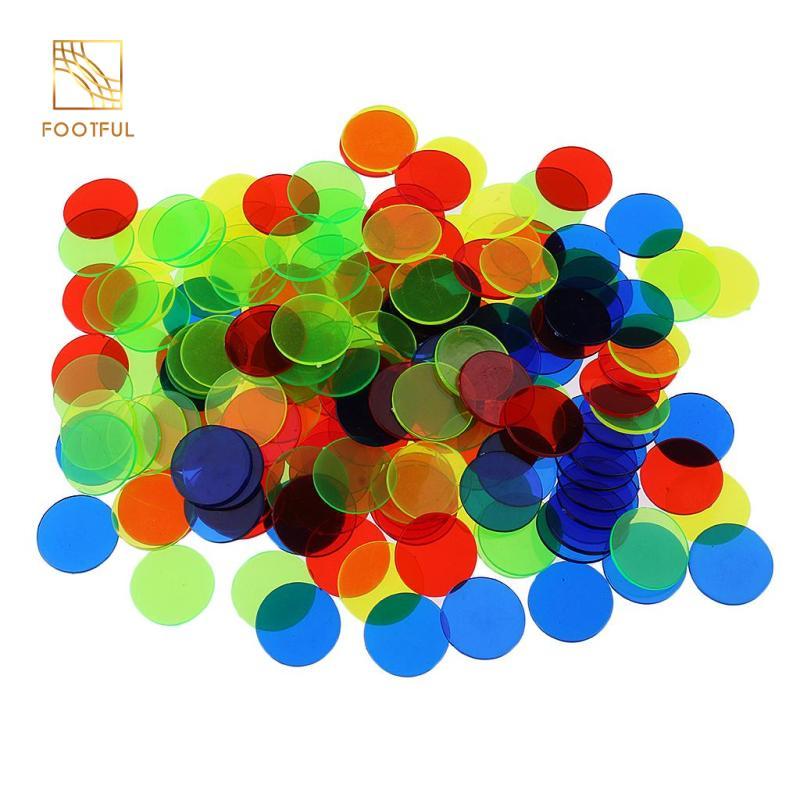Bộ 100 Chip Bingo Tròn 3 / 4 '' Bingo Cung Cấp Mờ Cho Thẻ Bingo