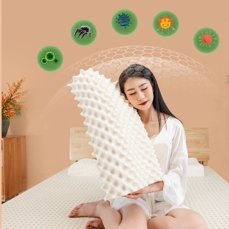 Sản phẩm chính hãng tự nhiên latex gối Thái Lan latex gối trẻ em người lớn gia đình latex gối