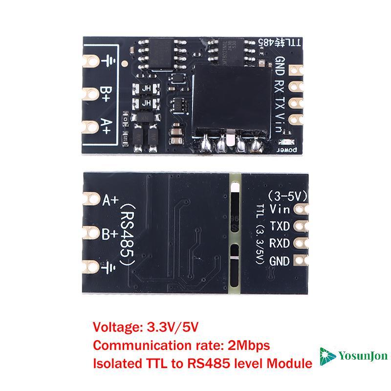 YosunJon] 1 / 2 Chiếc Mô-đun bảng cấp TTL sang RS485 cách ly Serial Tự động đảo ngược tốc độ cao 2Mb