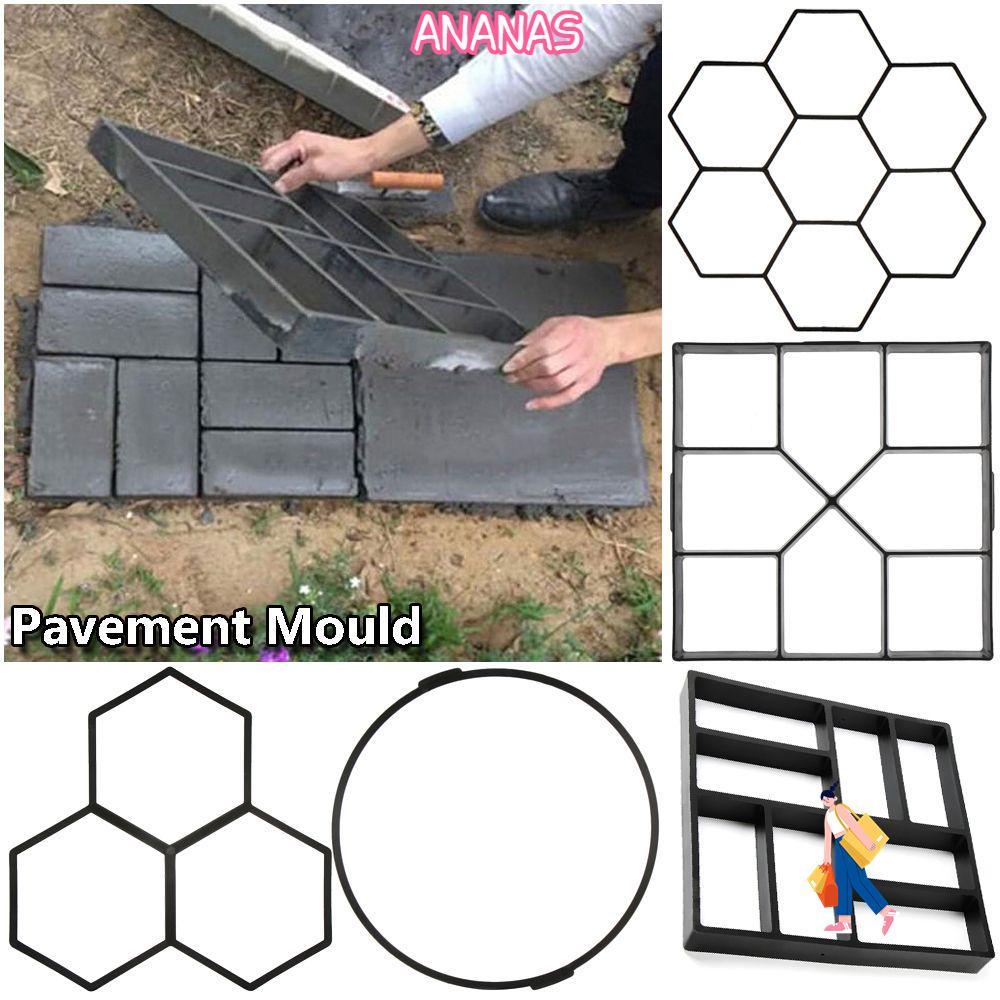 ANANAS Beton Brick Maker Floor Pavement Hình dạng đa dạng Khuôn xi măng thủ công có thể tái sử dụng