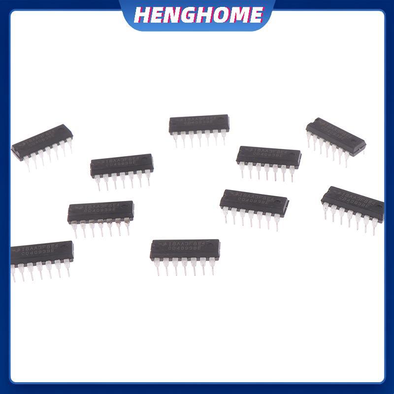 HENGHOME 10 CÁI CD4093BE CD4093 4093 DIP-14 TI CHIP IC HENGHOME
