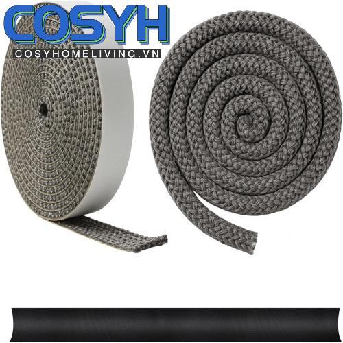 <cosyh>Gasket Rope Fiberglass Construction Self-sealant Flat Tape Replacement Kit