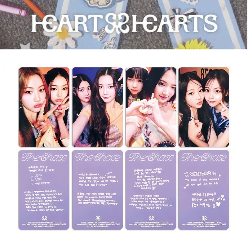 Nhóm nhạc nữ mới H2H “Trái tim”Album Thẻ Nhỏ Kép Thẻ phiên bản đặc biệt, Thẻ ngẫu nhiên, Thẻ sưu tầm