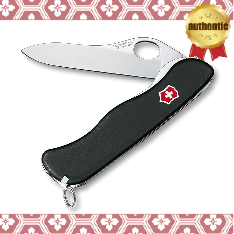 VICTORINOX Sentinel Clip Folding Pocket Knife - Compact Outdoor Swiss Army Knife - Multifunctional E