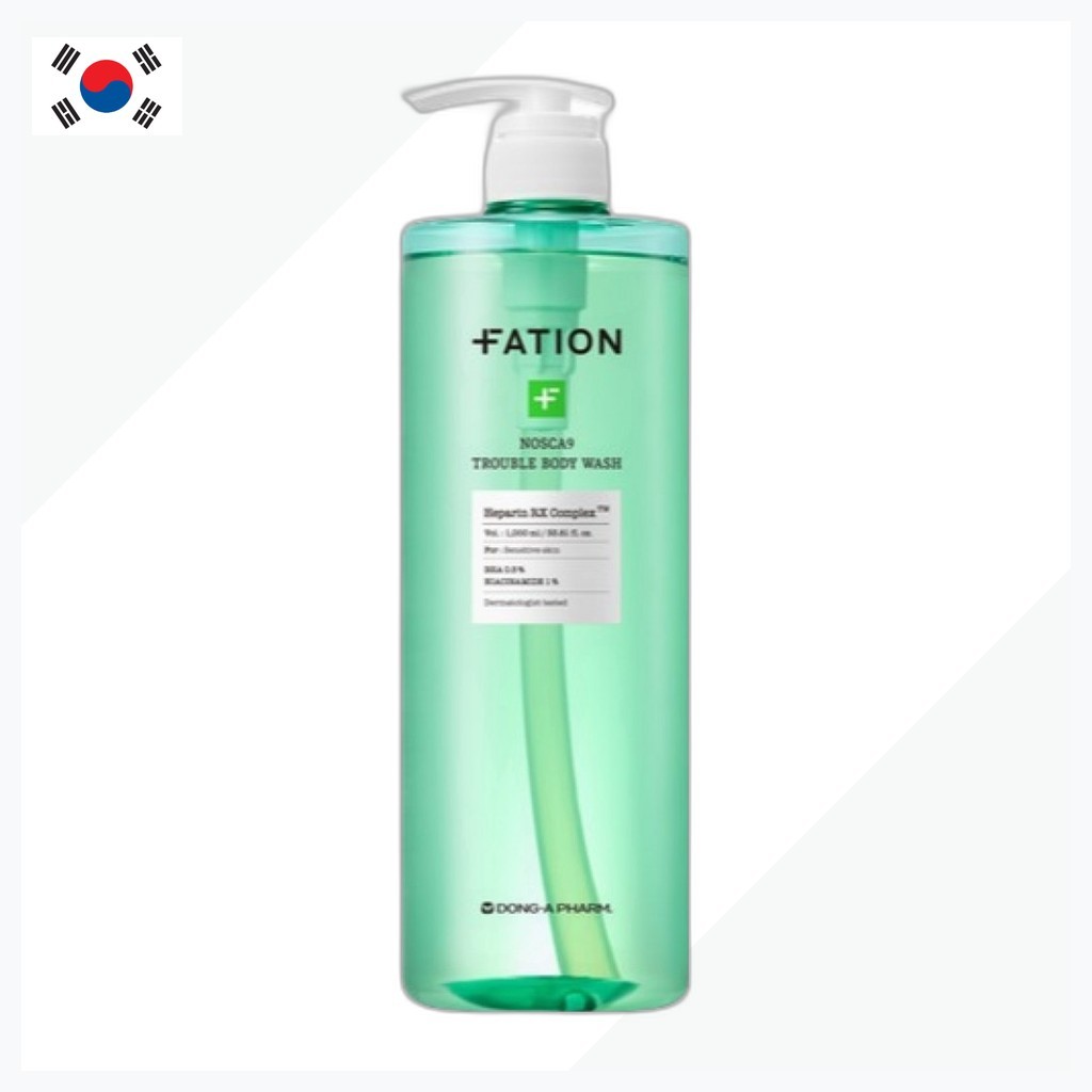[fation] Sữa tắm Nosca9 Trouble, 1L, 1pc / Sữa tắm Hàn Quốc / Chăm sóc da dầu / Chính hãng 100% của 