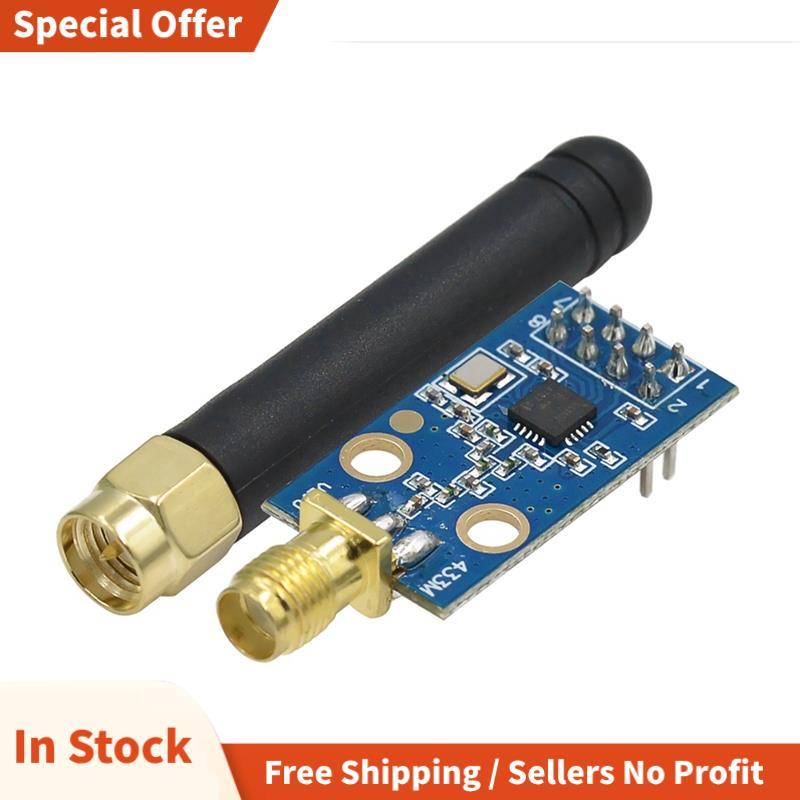 Mô-đun không dây CC1101 với mô-đun thu phát không dây ăng-ten SMA để tăng cường tín hiệu 433MHZ
