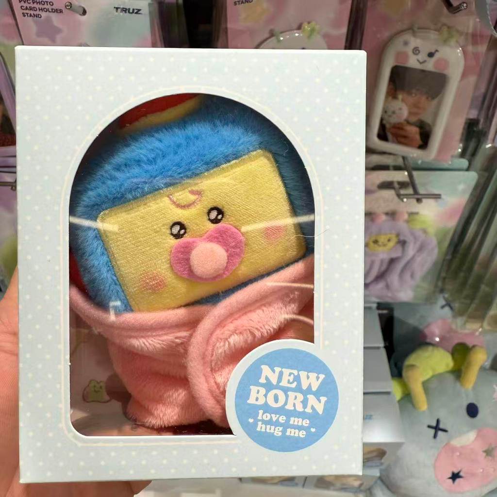 LINE FRIENDS Treasure TRUZ MỚI SINH RA Núm vú giả cho bé Đồ chơi sang trọng Người nổi tiếng Hàng hóa