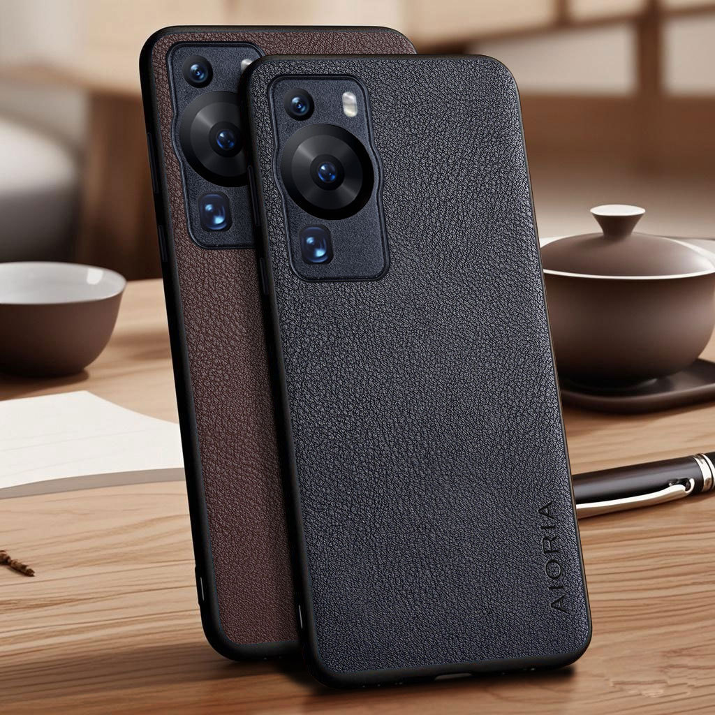 Ốp Lưng Cho Huawei P60 Pro P50 P40 P30 Pro lite P50 Túi Giả Lychee Sỏi Da funda Cho Huawei P50 Pocke