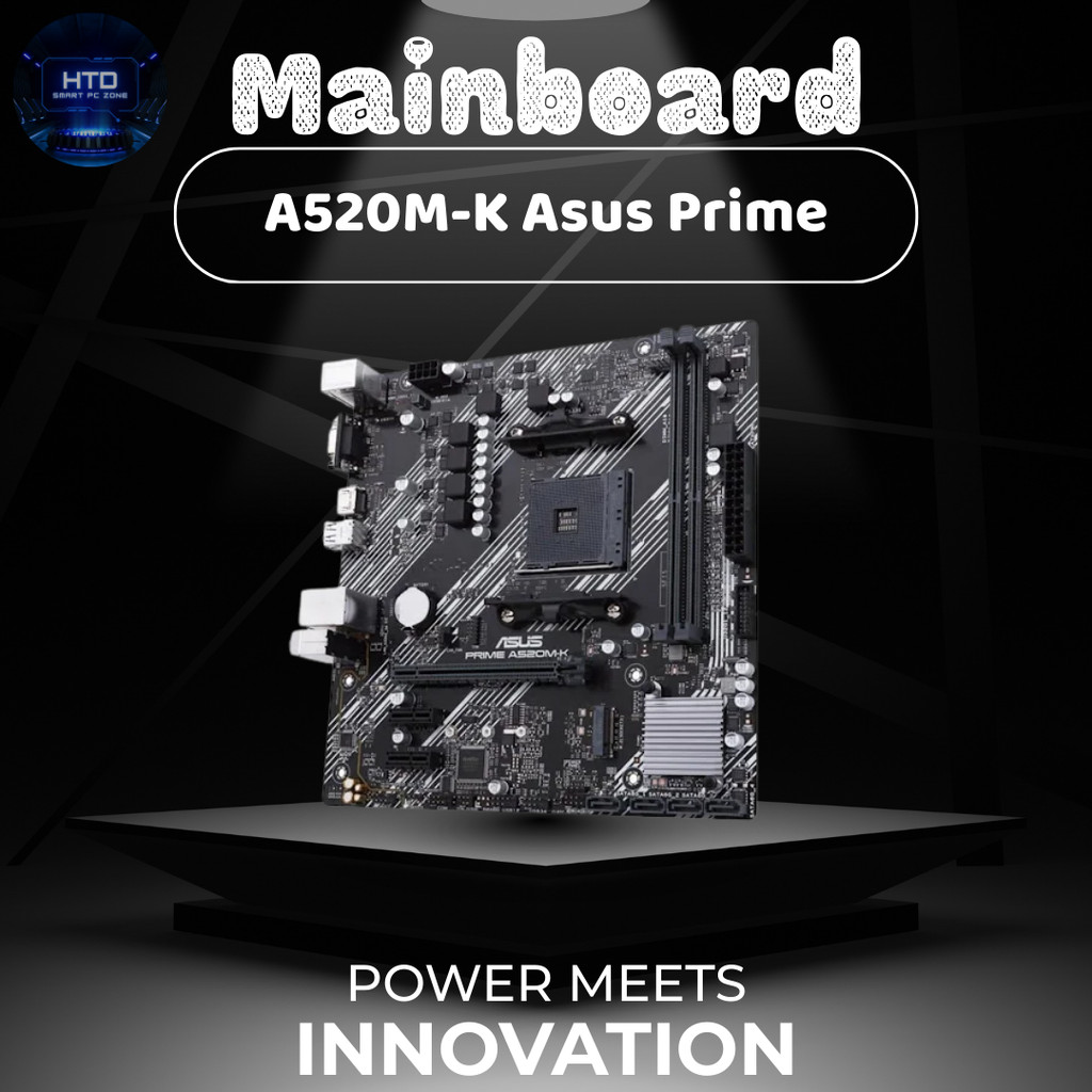 Mainboard ASUS PRIME A520M-K | Socket AM4 | Hỗ Trợ Ryzen 3000/4000G/5000 | M-ATX | Chính Hãng FULL N