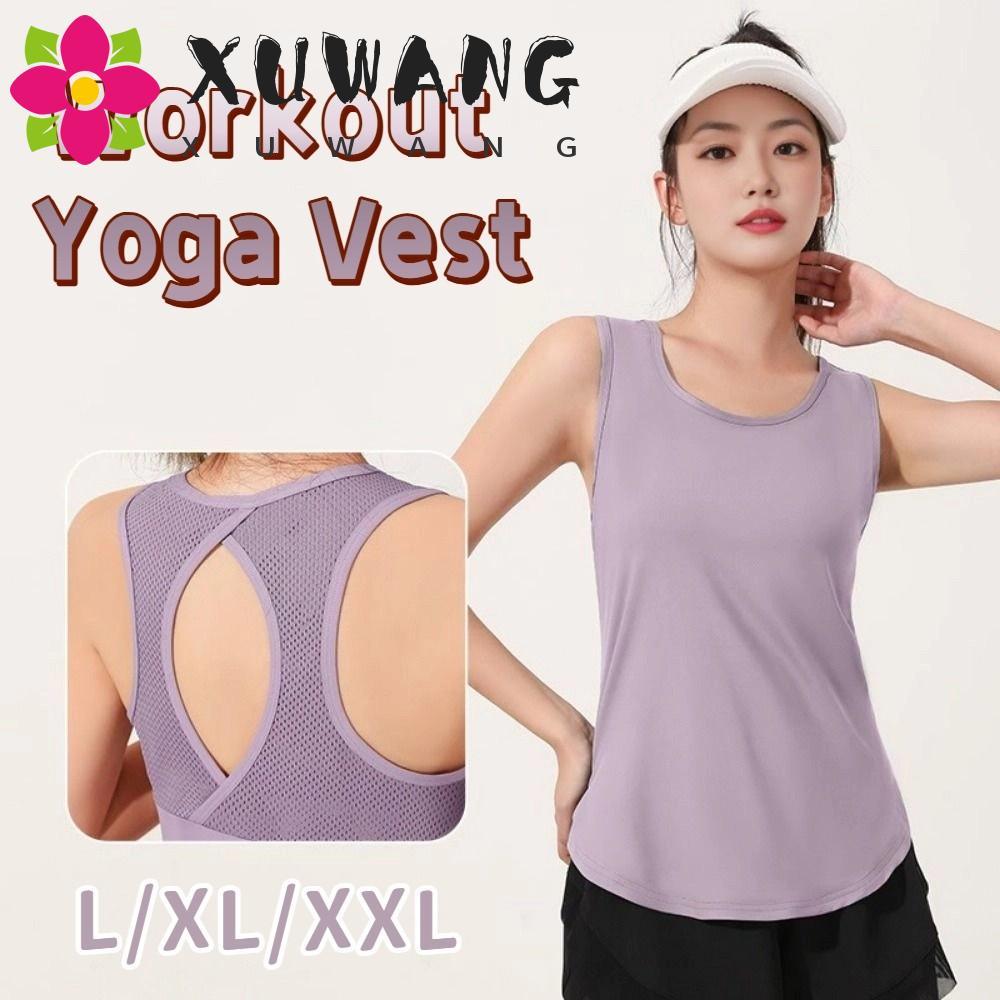 XUWANG Fitness Tank Top Liền Mạch Độ Ẩm Wicking Tập Gym