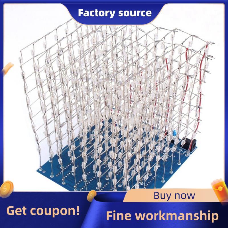 3D Led Cube Light DIY Kit Squared DIY Kit Cube Hàn Kit 3D8 8x8x8 3D Led Cube 3D8 8x8x8 3D Led Cube L